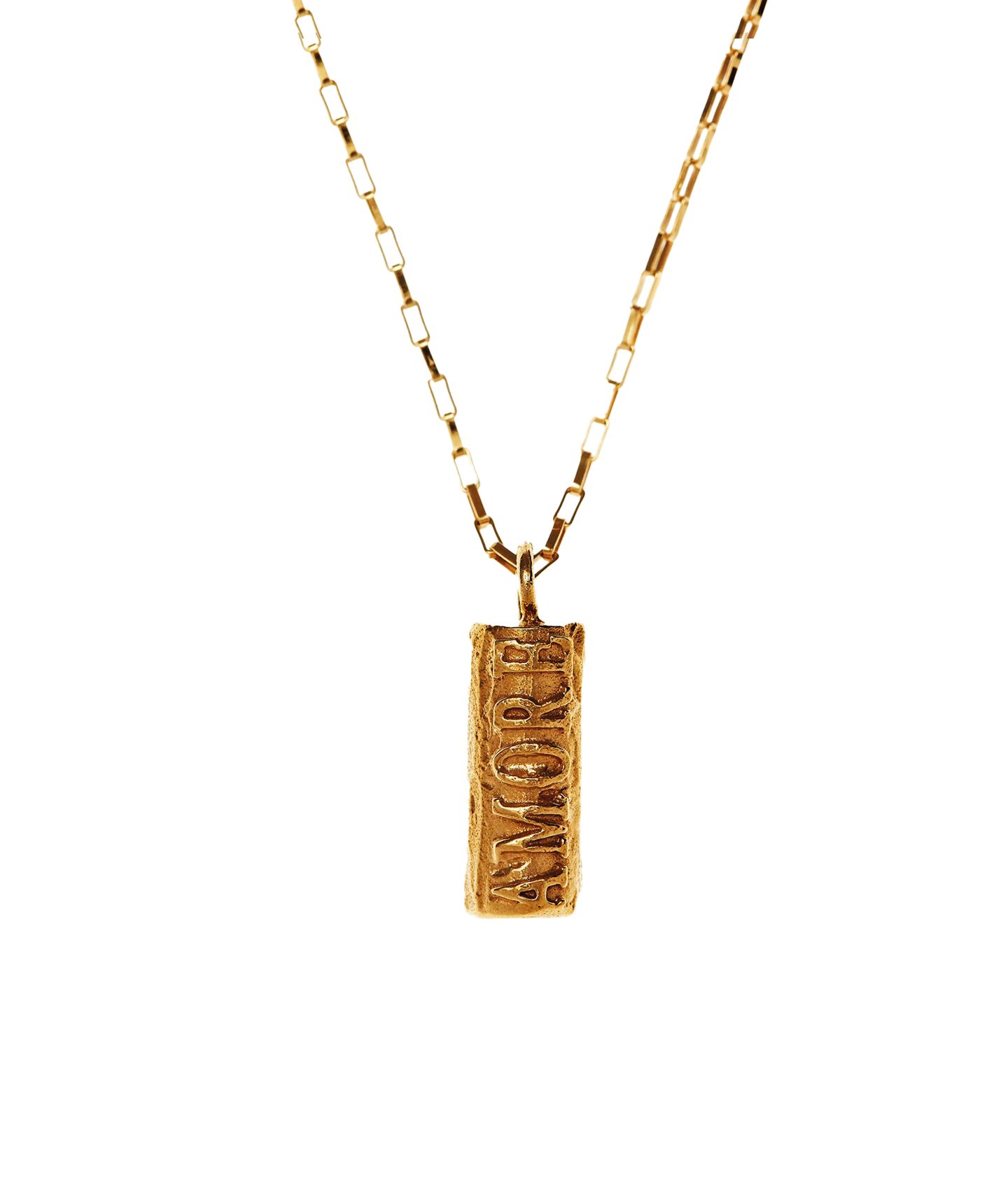 Alighieri Box Chain Amore Pendant Necklace