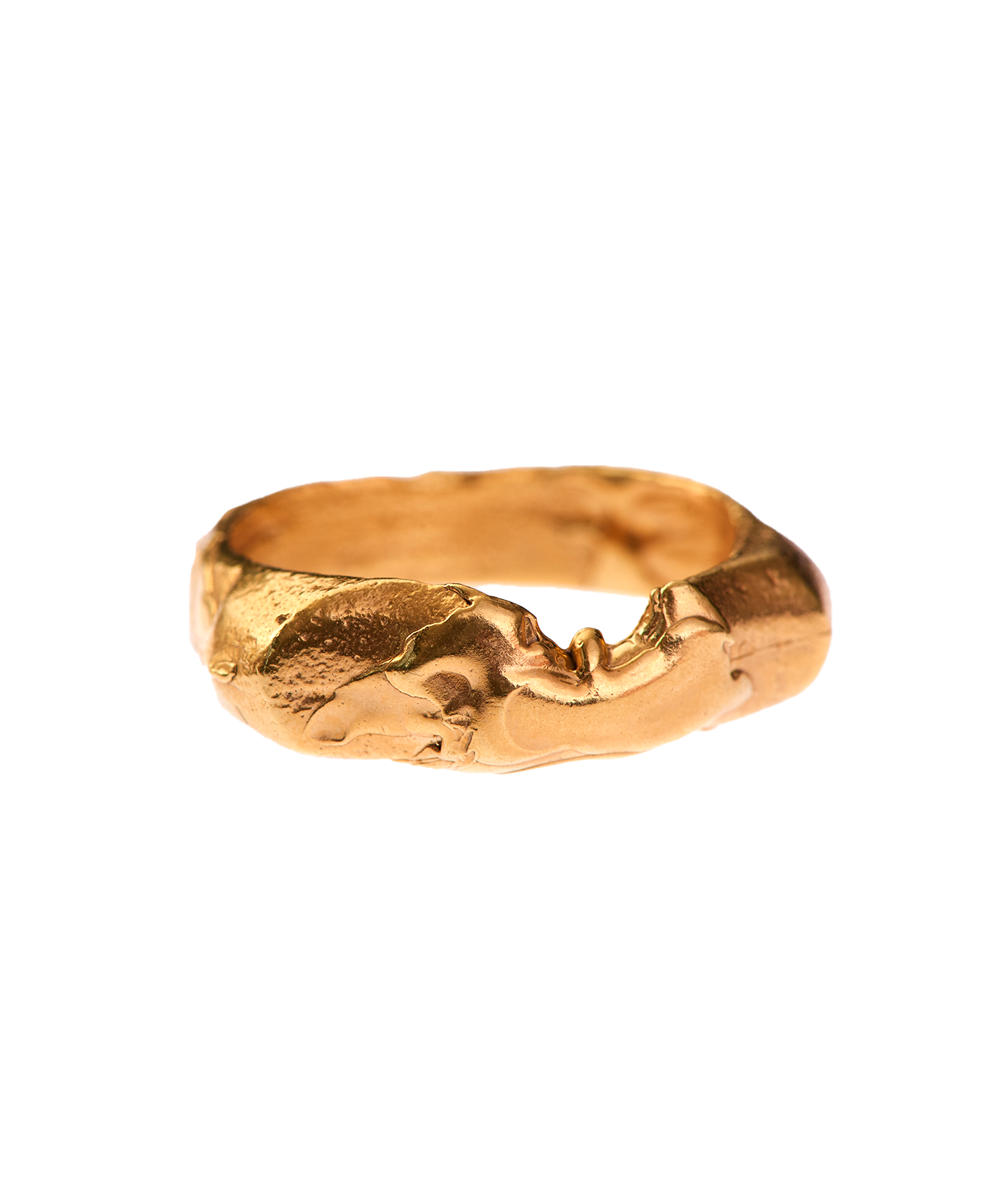 Alighieri Gold Edge of the Abyss Sculpted Ring