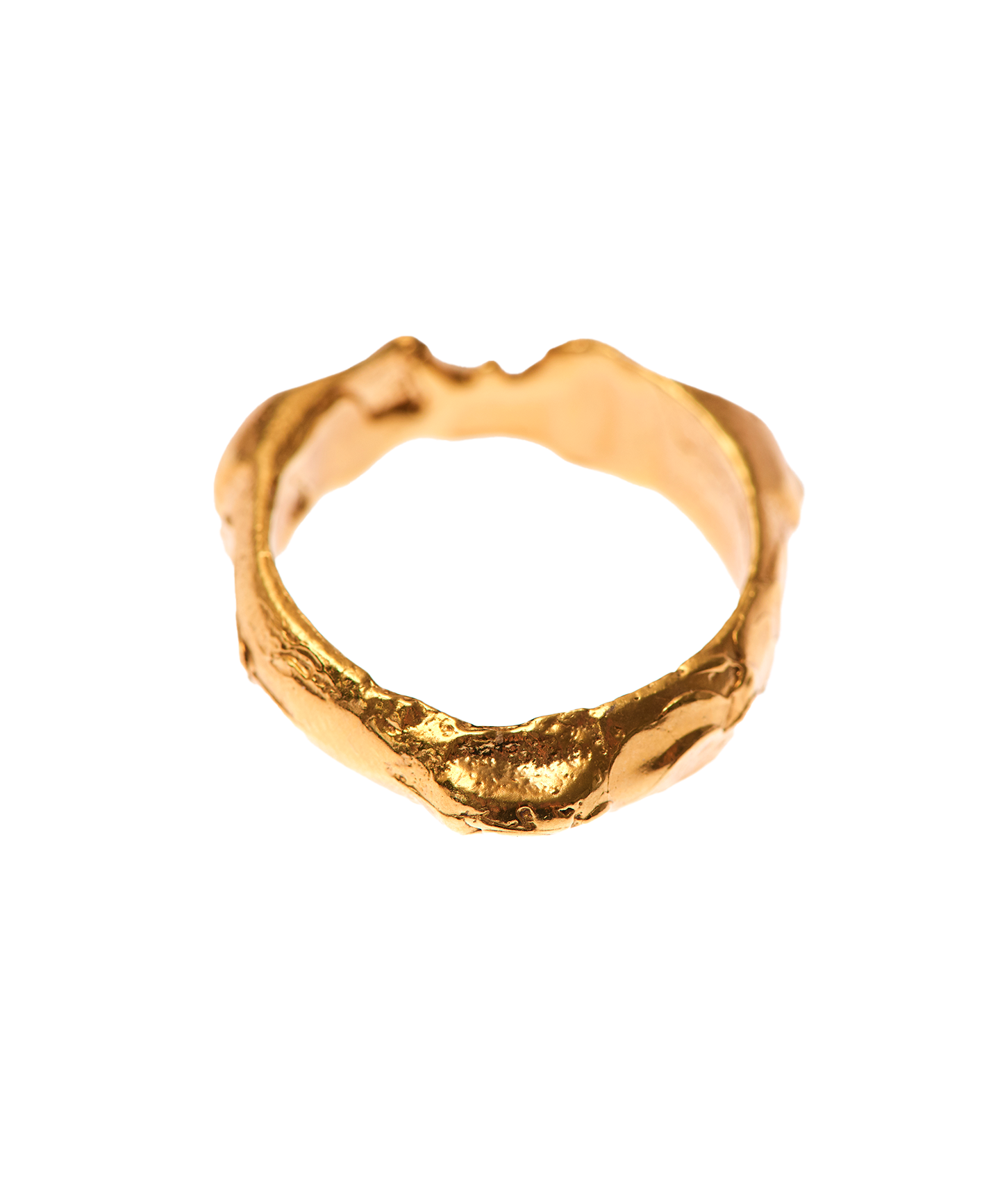 Alighieri Gold Edge of the Abyss Sculpted Ring