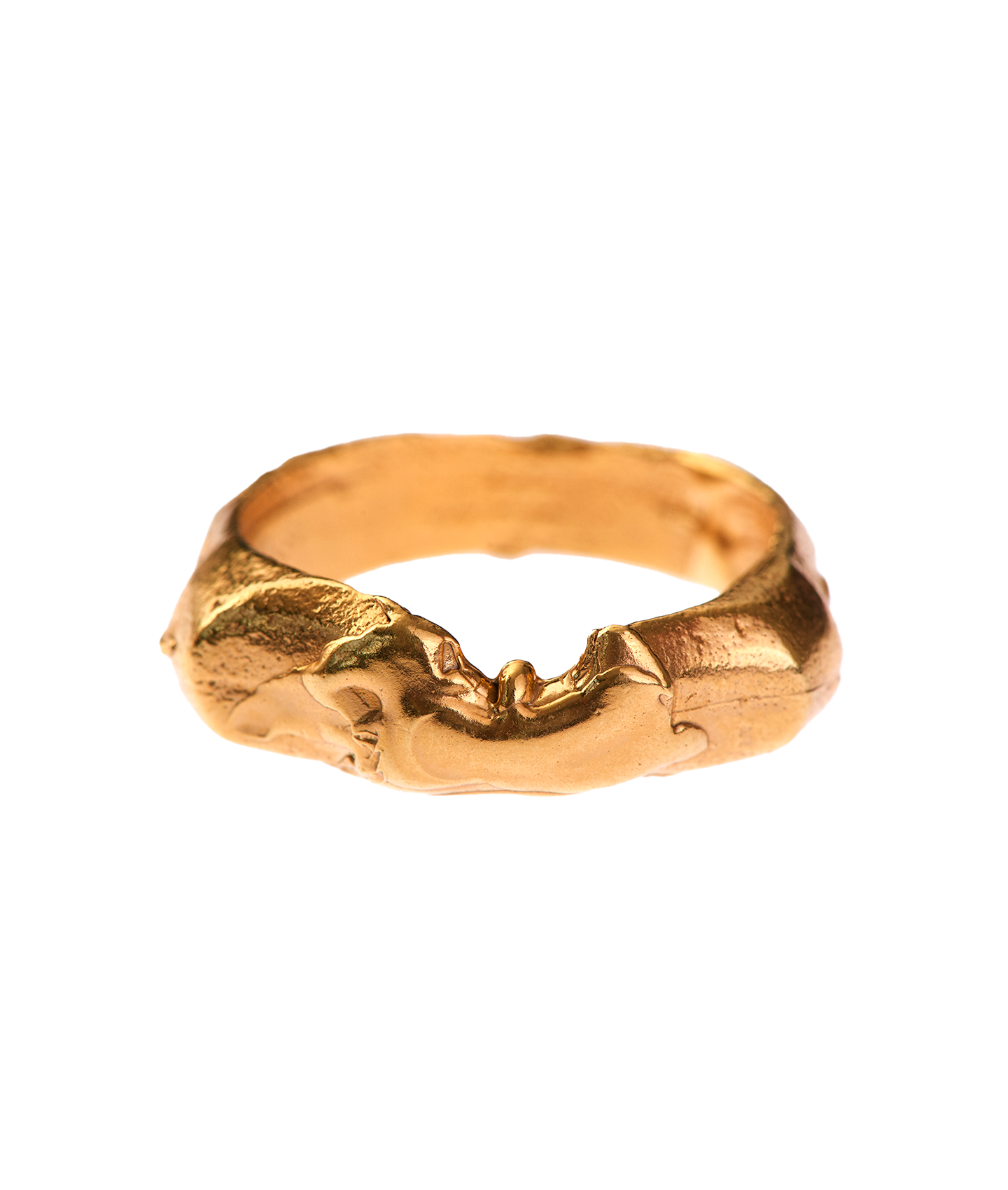 Alighieri Gold Edge of the Abyss Sculpted Ring