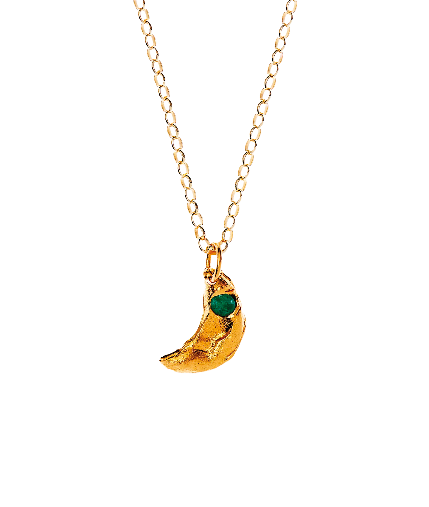 The Faint Moonlight Necklace // Emerald