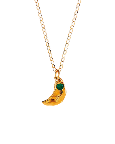 The Faint Moonlight Necklace // Emerald