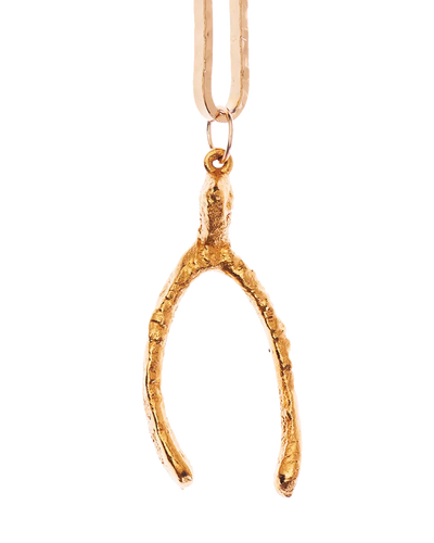 Detail of Alighieri Past Follies Wishbone Pendant Necklace