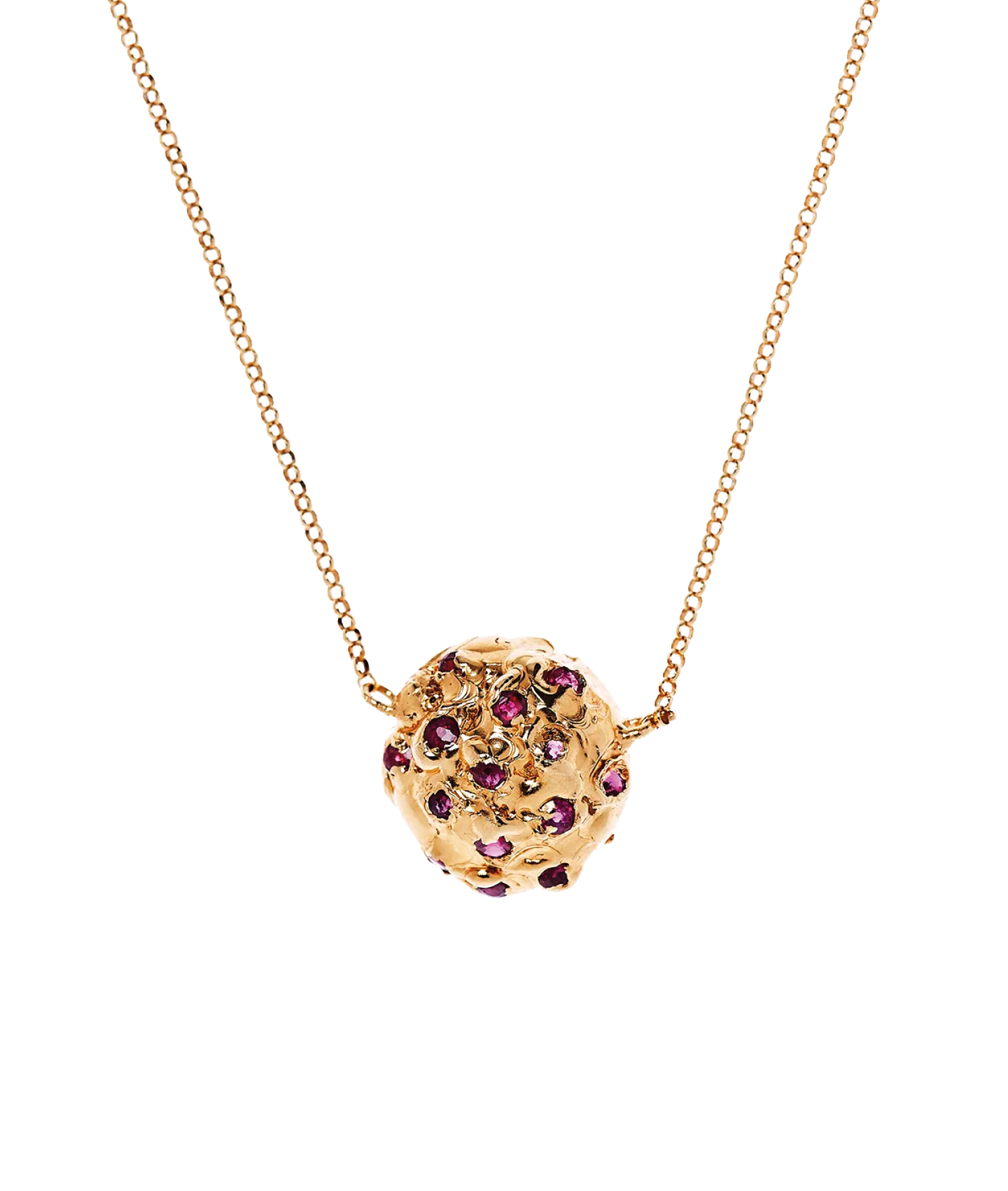 The Inferno Ruby Dome Necklace