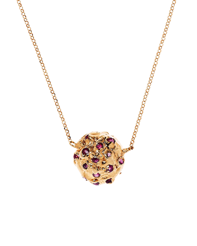 The Inferno Ruby Dome Necklace