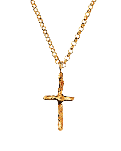 alighieri men's jewellery cross talisman necklace chain