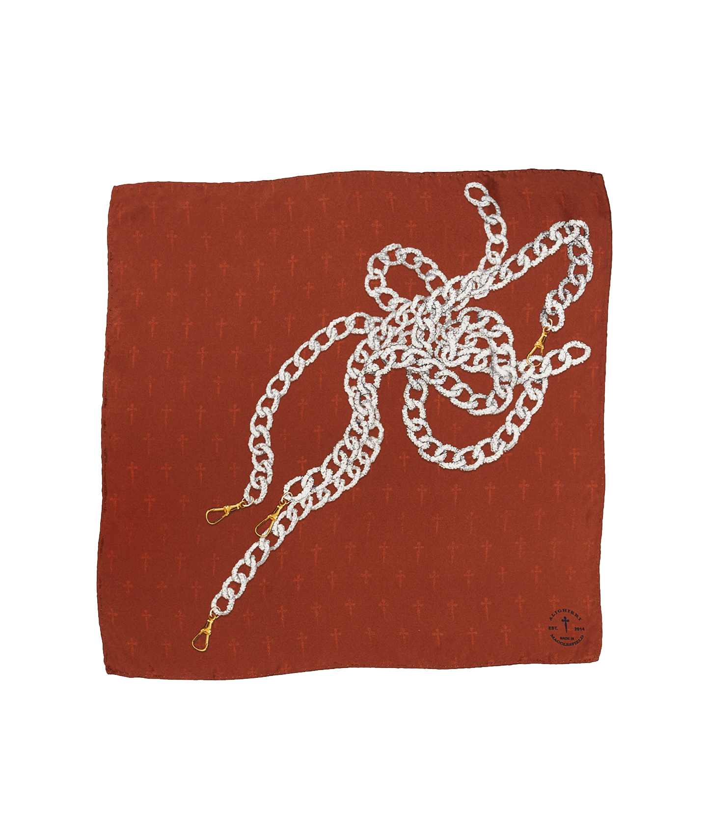 Printed Silk Scarf by Alighieri Jewellery
