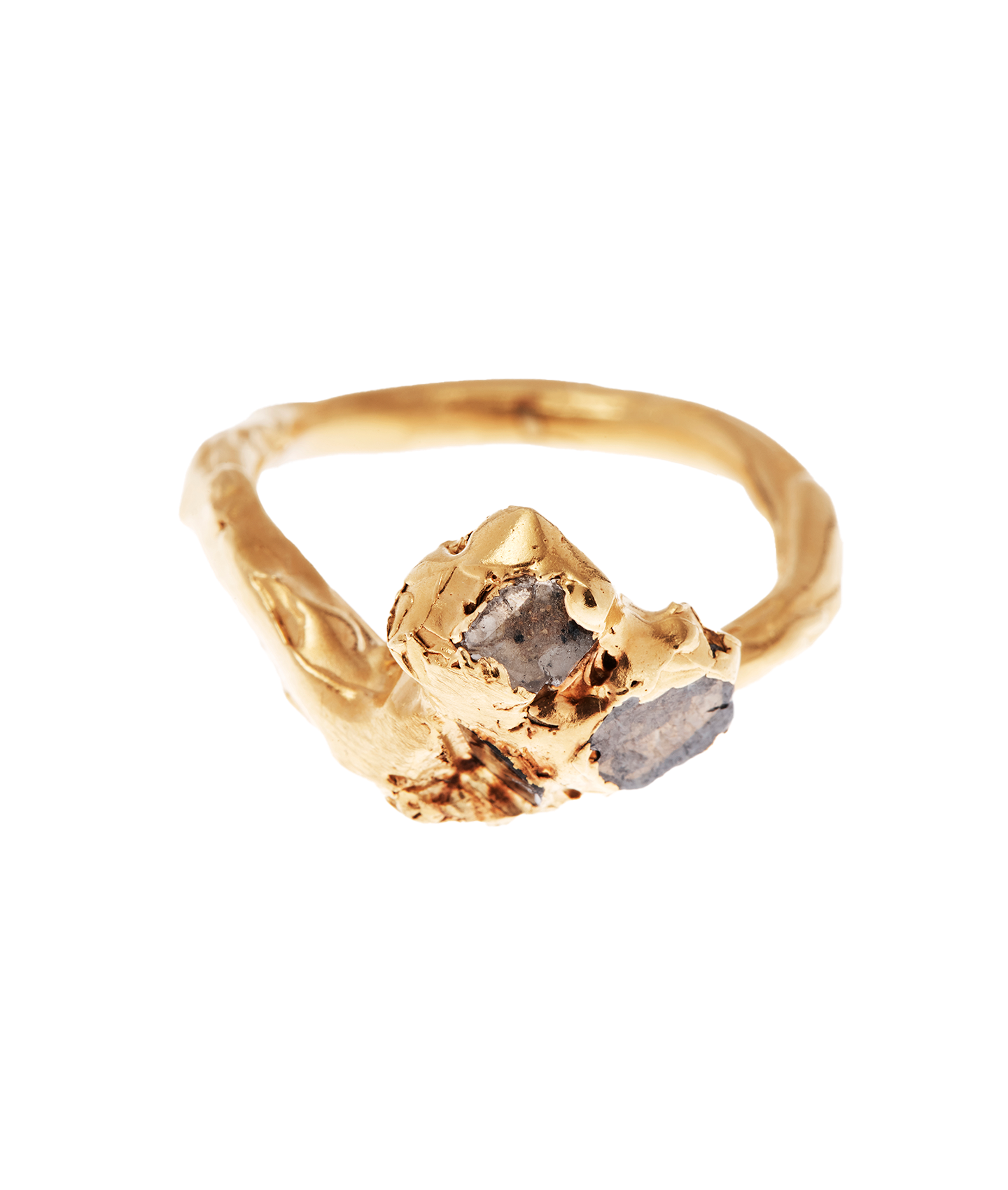 Diamond 2025 moon ring