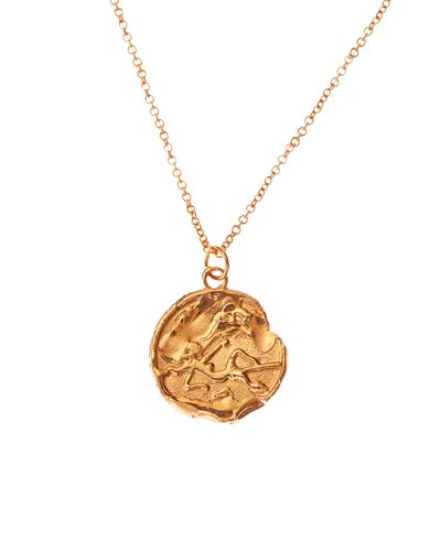 Virgo Zodiac Necklace 24k Gold Plated Pendant Alighieri Jewellery